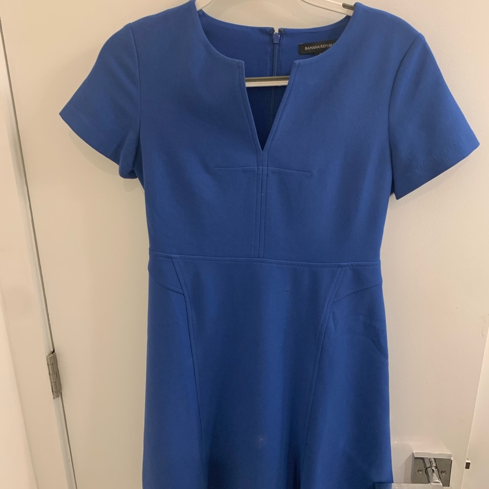 Banana republic royal blue dress